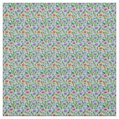 Maisières colorées sur tissu vert (Échantillon)