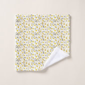 Maisières Jaune Et Blanc Élégant Modèle tendance (Gant de toilette)