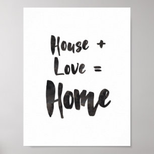 Maison + Amour = Impression de l'art domestique