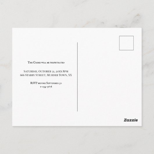 Maison ancienne hantée sur mesure Invitation Hallo (Dos)