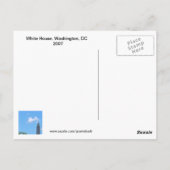 Maison Blanche, carte postale DC (Dos)