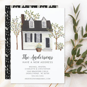 Maison Blanche Charmant   Faire-part de déplacemen