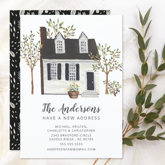 Maison Blanche Charmant | Faire-part de déplacemen