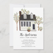 Maison Blanche Charmant | Faire-part de déplacemen (Devant)