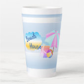 Maison Blue Beach Latte Mug (Devant)