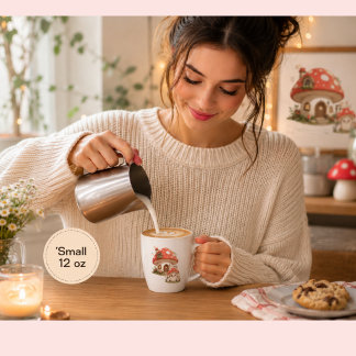 Maison Champignon Mignonne mug à café latte | Fant
