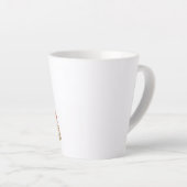 Maison Champignon Mignonne mug à café latte | Fant (Angle droit)