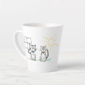 Maison Chat, Grange Chat - tasse latte (Angle gauche)