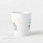 Maison Chat, Grange Chat - tasse latte (Devant)