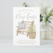 Maison confortable Faire-part de déménagement (Debout devant)