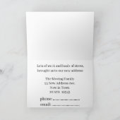 Maison couleur aquarelle Nouvelle carte d'adresse (Intérieur)