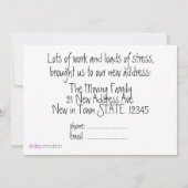 Maison couleur aquarelle Nouvelle carte d'adresse (Dos)