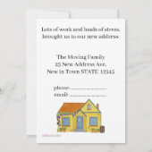 Maison couleur aquarelle Nouvelle carte d'adresse (Dos)