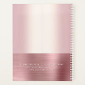 Maison d'agent immobilier en feuille d'or rose pâl (Dos)