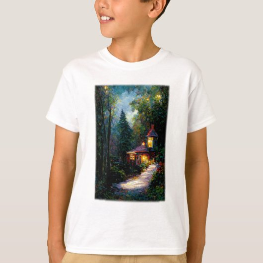 Maison dans les Bois T-Shirt de base pour enfants (Devant)