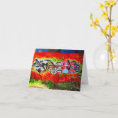 Maison d'art carte pour notes-Amour-Graffiti 3 (Fleur jaune)