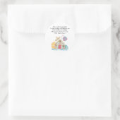 Maison de biscuits de Noël - Étiquette de bougie d (Sac)