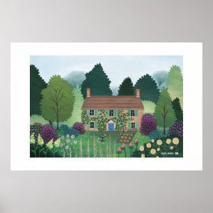Maison de campagne anglaise Grande impression