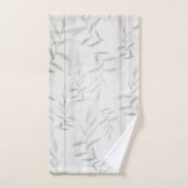 Maison de campagne botanique blanc bois rustique f (Serviette à main)
