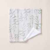 Maison de campagne botanique blanc bois rustique f (Gant de toilette)