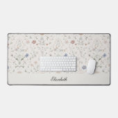 Maison de campagne fantaisiste beige monogramme fl (Clavier et souris)