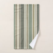 Maison de campagne Vert doux Moutarde Gris Brun Ra (Serviette à main)