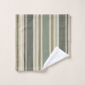 Maison de campagne Vert doux Moutarde Gris Brun Ra (Gant de toilette)