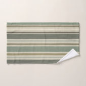 Maison de campagne Vert doux Moutarde Gris Brun Ra (Serviette à main)