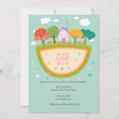 Maison de chalet Faire-part mobile (Devant)