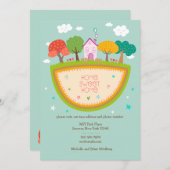 Maison de chalet Faire-part mobile (Devant / Derrière)