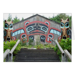 Maison de clan et mâts totémiques, Ketchikan, Alas