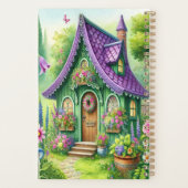 Maison de conte de fée magique vert pourpre (Dos)