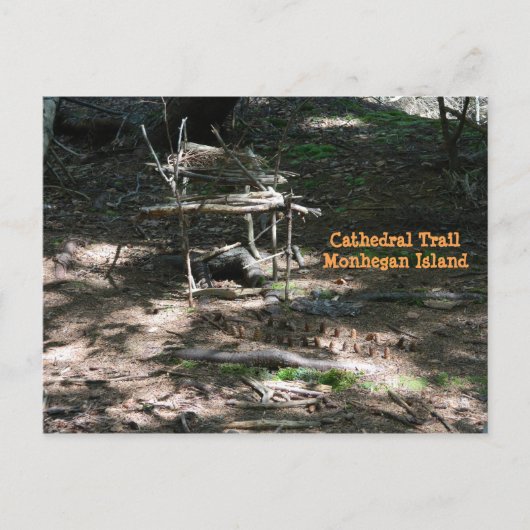 Maison de fée dans le jardin de carte postale sur (Devant)