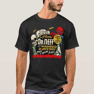 "Maison de fous T-shirt vintage de mystère"