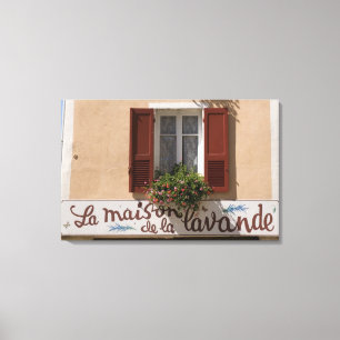 Maison de la Lavande, Place du Couwert, Canvas Afdruk