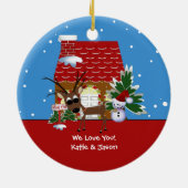 Maison de l'amour de Mimi Ornement de Noël (Dos)