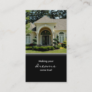Maison de luxe Entrée Carte de visite immobilier