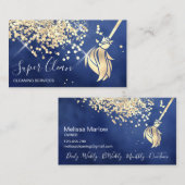 Maison de nettoyage domestique Carte de visite d'o (Devant / Derrière)