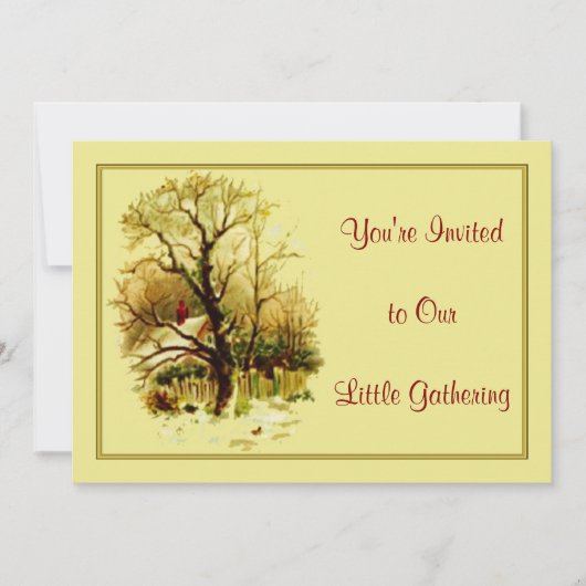 Maison de Noël Invitations (Devant)