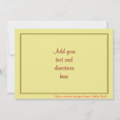 Maison de Noël Invitations (Dos)