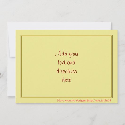 Maison de Noël Invitations (Dos)