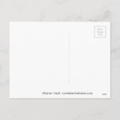 Maison de Noël mignonne, bonhomme de neige, carte  (Dos)