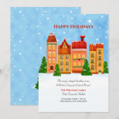 Maison de Noël Nouvelle maison Carte de vacances (Devant / Derrière)