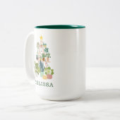 Maison de Noël PlanteMug Mug de café à deux tons (Devant gauche)