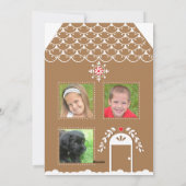 Maison de pain d'épices | 4 Balise de carte de Noë (Dos)