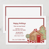 Maison de pain d'épices Faire-part de déménagement (Devant / Derrière)