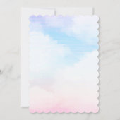 Maison de pain d'épices Invitation de fête de vaca (Dos)