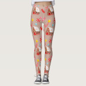 Maison de pain d'épices Leggings de Noël (Devant)