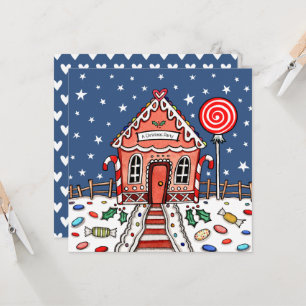 Maison de pain d'épices sur mesure Invitation de N