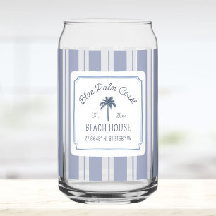 Maison de plage bleu rayures ferme côtière